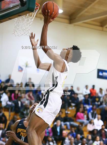 Thumbnail 3 in Huntington St. Joseph Prep vs. Word of God Christian Academy (Hoops and Dreams Showcase) photogallery.
