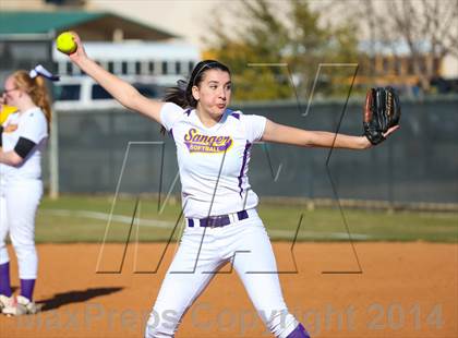 Thumbnail 3 in Centennial vs Sanger (LCS/Argyle Softball Tournament) photogallery.