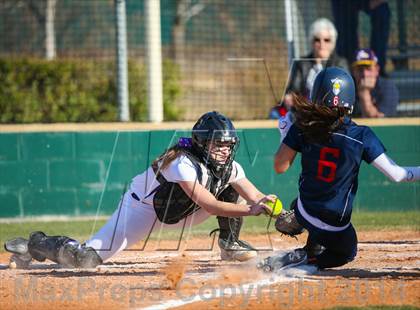 Thumbnail 3 in Centennial vs Sanger (LCS/Argyle Softball Tournament) photogallery.