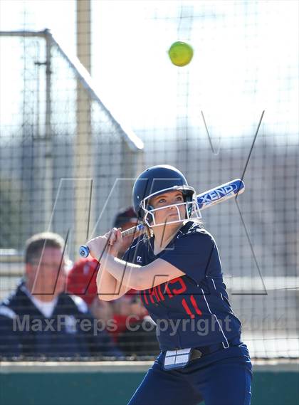 Thumbnail 3 in Centennial vs Sanger (LCS/Argyle Softball Tournament) photogallery.