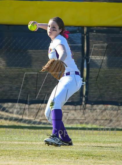 Thumbnail 3 in Centennial vs Sanger (LCS/Argyle Softball Tournament) photogallery.