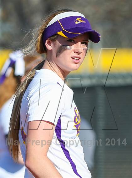 Thumbnail 2 in Centennial vs Sanger (LCS/Argyle Softball Tournament) photogallery.