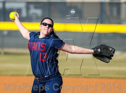 Thumbnail 2 in Centennial vs Sanger (LCS/Argyle Softball Tournament) photogallery.