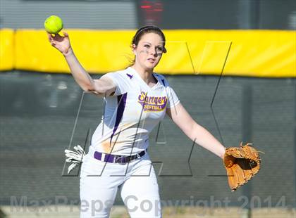 Thumbnail 1 in Centennial vs Sanger (LCS/Argyle Softball Tournament) photogallery.