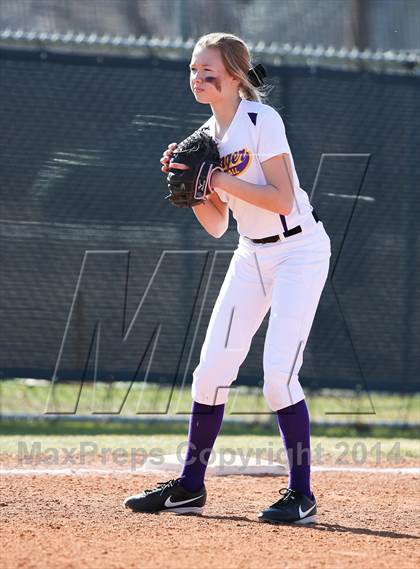 Thumbnail 3 in Centennial vs Sanger (LCS/Argyle Softball Tournament) photogallery.