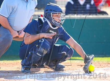 Thumbnail 3 in Centennial vs Sanger (LCS/Argyle Softball Tournament) photogallery.