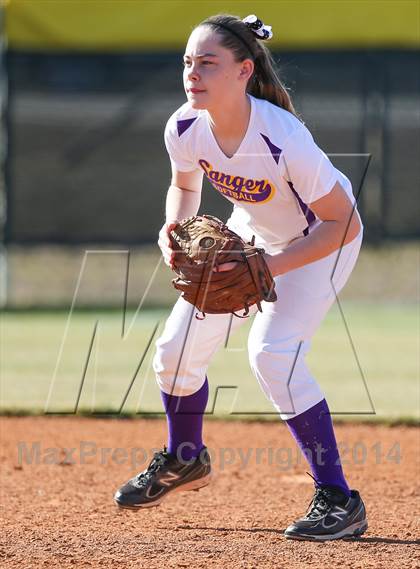 Thumbnail 2 in Centennial vs Sanger (LCS/Argyle Softball Tournament) photogallery.