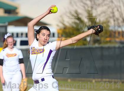 Thumbnail 3 in Centennial vs Sanger (LCS/Argyle Softball Tournament) photogallery.