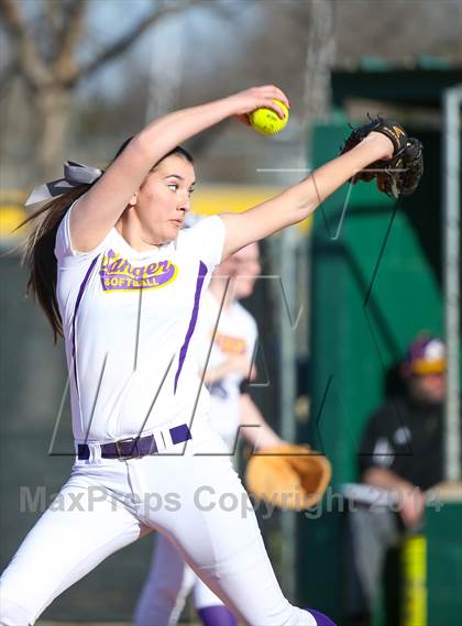 Thumbnail 2 in Centennial vs Sanger (LCS/Argyle Softball Tournament) photogallery.