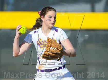 Thumbnail 1 in Centennial vs Sanger (LCS/Argyle Softball Tournament) photogallery.