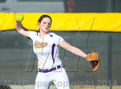 Thumbnail 2 in Centennial vs Sanger (LCS/Argyle Softball Tournament) photogallery.