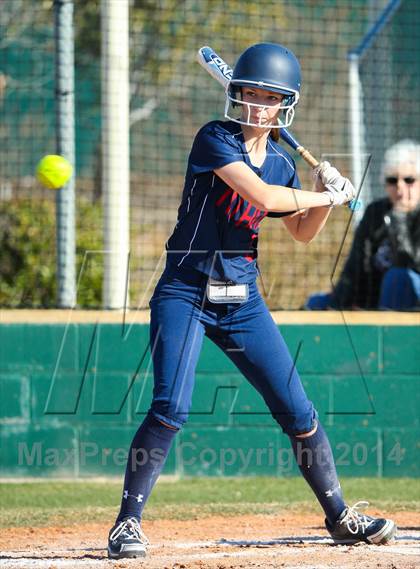 Thumbnail 3 in Centennial vs Sanger (LCS/Argyle Softball Tournament) photogallery.