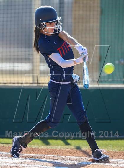 Thumbnail 2 in Centennial vs Sanger (LCS/Argyle Softball Tournament) photogallery.