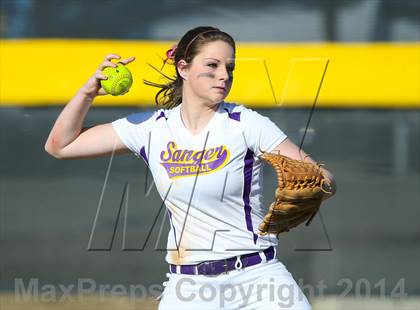 Thumbnail 2 in Centennial vs Sanger (LCS/Argyle Softball Tournament) photogallery.