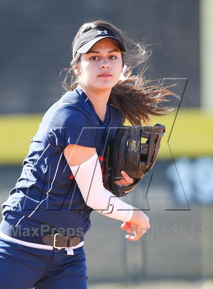 Thumbnail 2 in Centennial vs Sanger (LCS/Argyle Softball Tournament) photogallery.