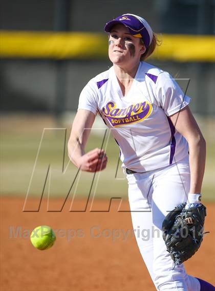 Thumbnail 1 in Centennial vs Sanger (LCS/Argyle Softball Tournament) photogallery.