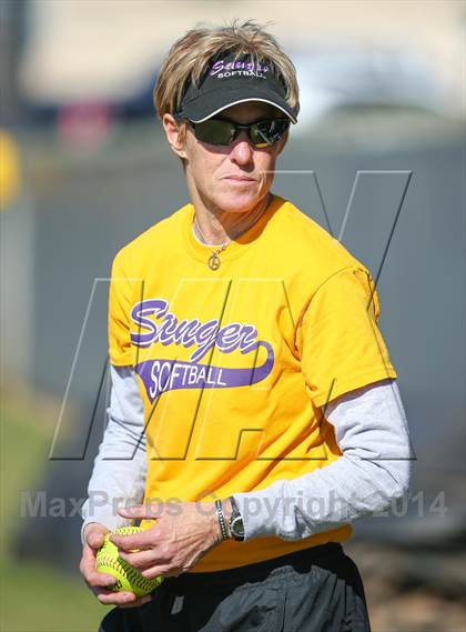 Thumbnail 2 in Centennial vs Sanger (LCS/Argyle Softball Tournament) photogallery.