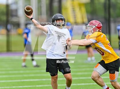 Thumbnail 1 in Alexandria-Monroe vs Winchester Community (Grant County Scrimmage) photogallery.