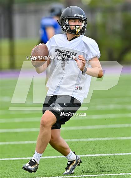 Thumbnail 3 in Alexandria-Monroe vs Winchester Community (Grant County Scrimmage) photogallery.