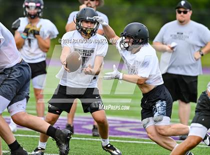 Thumbnail 2 in Alexandria-Monroe vs Winchester Community (Grant County Scrimmage) photogallery.