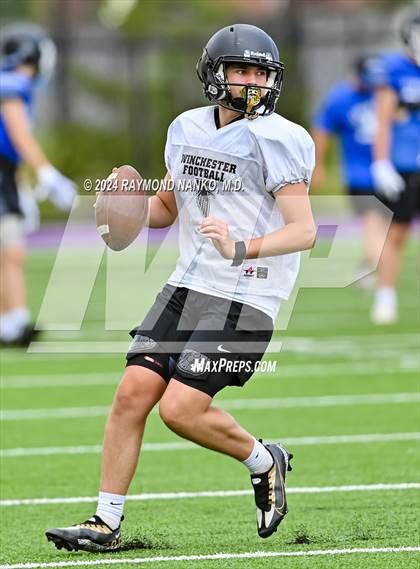 Thumbnail 1 in Alexandria-Monroe vs Winchester Community (Grant County Scrimmage) photogallery.