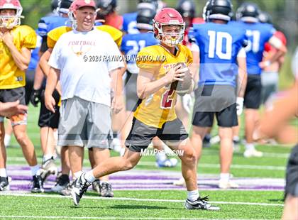 Thumbnail 2 in Alexandria-Monroe vs Winchester Community (Grant County Scrimmage) photogallery.