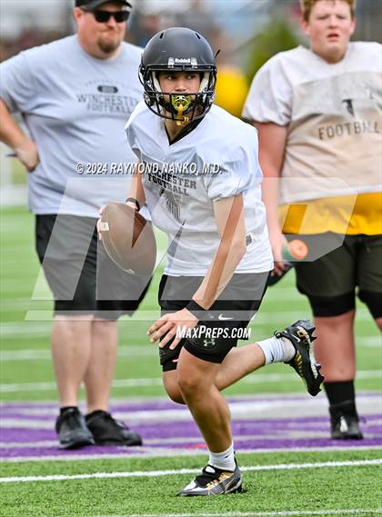 Thumbnail 3 in Alexandria-Monroe vs Winchester Community (Grant County Scrimmage) photogallery.