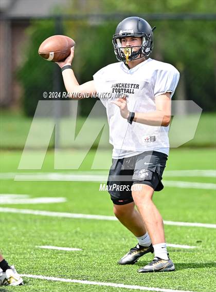 Thumbnail 1 in Alexandria-Monroe vs Winchester Community (Grant County Scrimmage) photogallery.