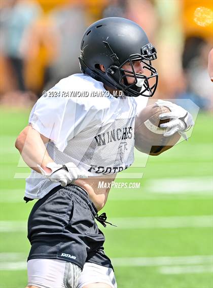 Thumbnail 2 in Alexandria-Monroe vs Winchester Community (Grant County Scrimmage) photogallery.