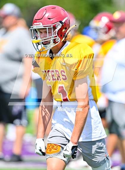 Thumbnail 2 in Alexandria-Monroe vs Winchester Community (Grant County Scrimmage) photogallery.