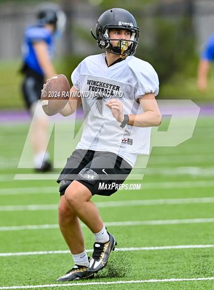 Thumbnail 2 in Alexandria-Monroe vs Winchester Community (Grant County Scrimmage) photogallery.