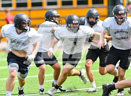 Thumbnail 1 in Alexandria-Monroe vs Winchester Community (Grant County Scrimmage) photogallery.