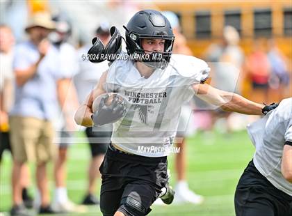 Thumbnail 2 in Alexandria-Monroe vs Winchester Community (Grant County Scrimmage) photogallery.