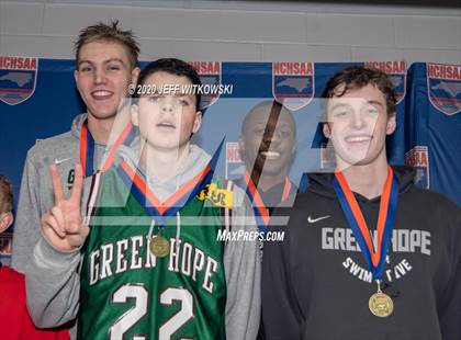 Thumbnail 2 in NCHSAA 4A Swimming Championship photogallery.