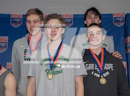 Thumbnail 3 in NCHSAA 4A Swimming Championship photogallery.