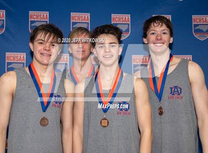 Thumbnail 1 in NCHSAA 4A Swimming Championship photogallery.