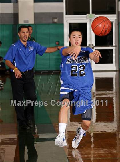 Thumbnail 2 in San Marino vs. St. Monica (Tip-Off Classic) photogallery.