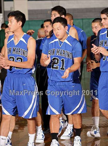 Thumbnail 1 in San Marino vs. St. Monica (Tip-Off Classic) photogallery.