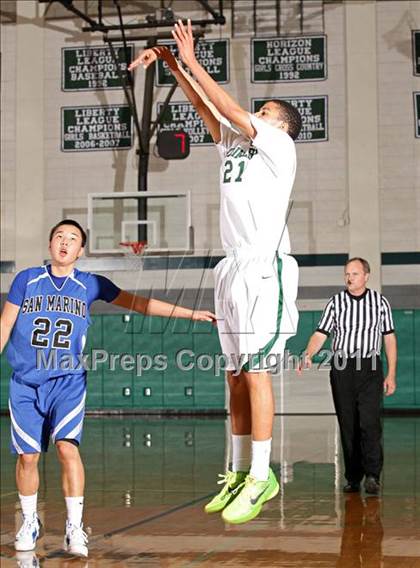 Thumbnail 3 in San Marino vs. St. Monica (Tip-Off Classic) photogallery.