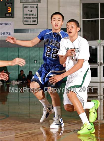 Thumbnail 1 in San Marino vs. St. Monica (Tip-Off Classic) photogallery.