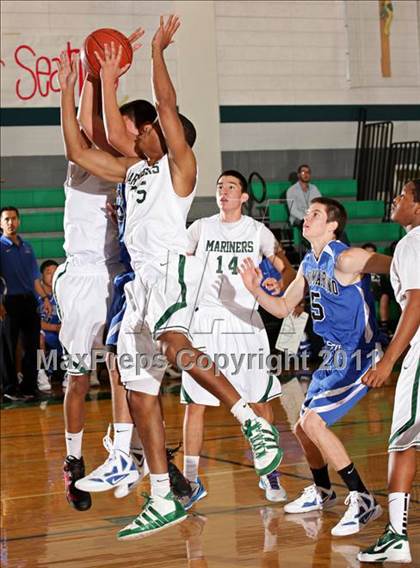 Thumbnail 1 in San Marino vs. St. Monica (Tip-Off Classic) photogallery.