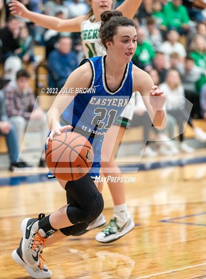 Thumbnail 1 in Eastern Hancock vs. Triton Central (IHSAA 2A Sectional semifinal playoff) photogallery.