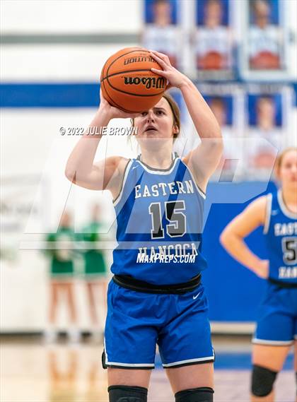 Thumbnail 1 in Eastern Hancock vs. Triton Central (IHSAA 2A Sectional semifinal playoff) photogallery.