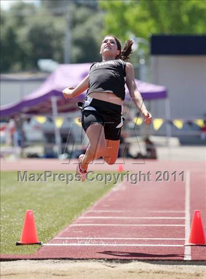 Thumbnail 1 in CIF NS D1 Track & Field Championships (Girls Long Jump) photogallery.