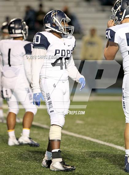 Thumbnail 3 in Pope John Paul II @ Memphis University (TSSAA D2 Class AAA Quarterfinal) photogallery.