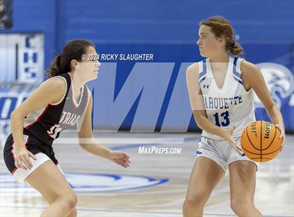 Thumbnail 2 in Triad vs Marquette Catholic (Columbia Tip Off Tournament) photogallery.