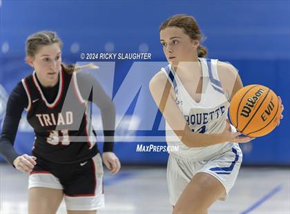 Thumbnail 1 in Triad vs Marquette Catholic (Columbia Tip Off Tournament) photogallery.