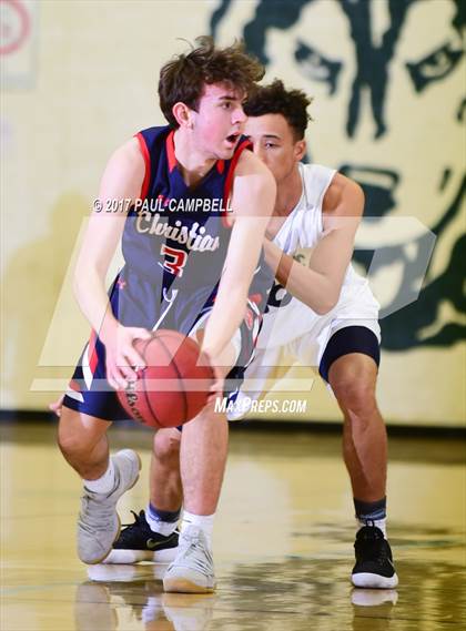 Thumbnail 3 in Scottsdale Christian Academy vs Tempe (Horizon Holiday Hoops Tournament) photogallery.