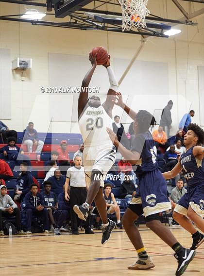 Thumbnail 2 in Rocky Mount Preparatory @ Knightdale (Jordan Falcons MLK Classic) photogallery.