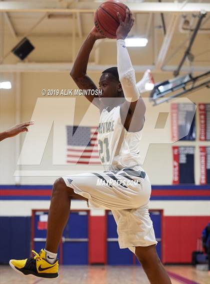 Thumbnail 2 in Rocky Mount Preparatory @ Knightdale (Jordan Falcons MLK Classic) photogallery.